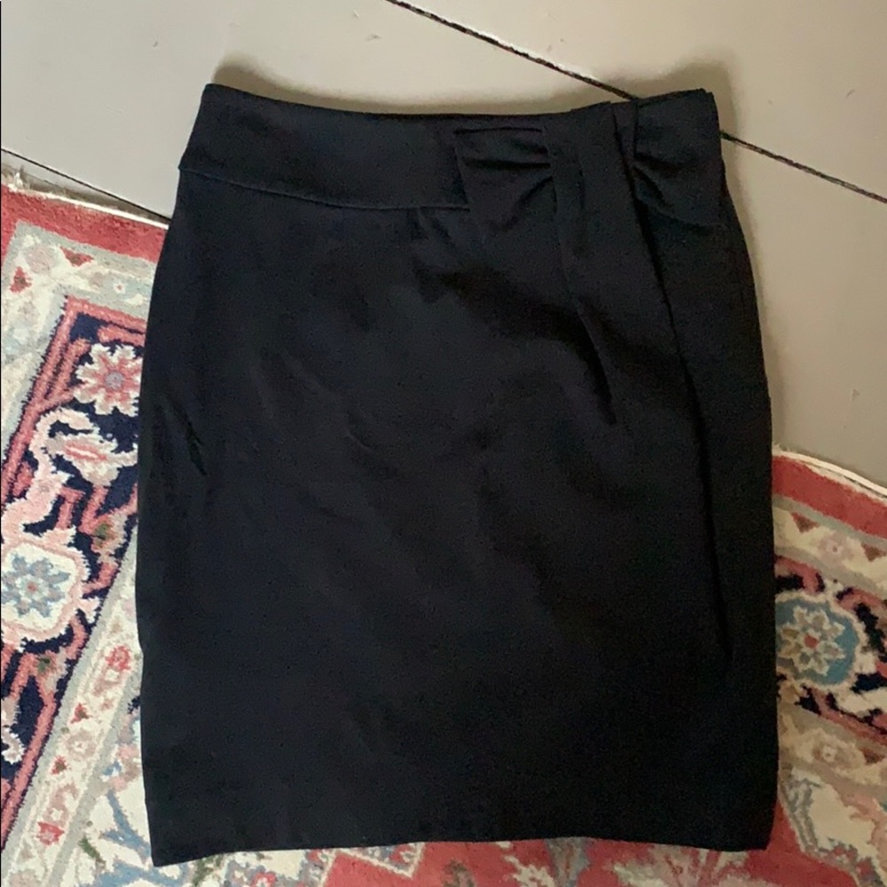 Anthropologie Bow Skirt Black Size 4